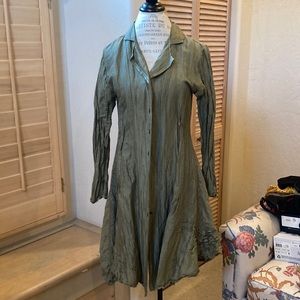 Cynthia Ashby long sleeve duster size extra small